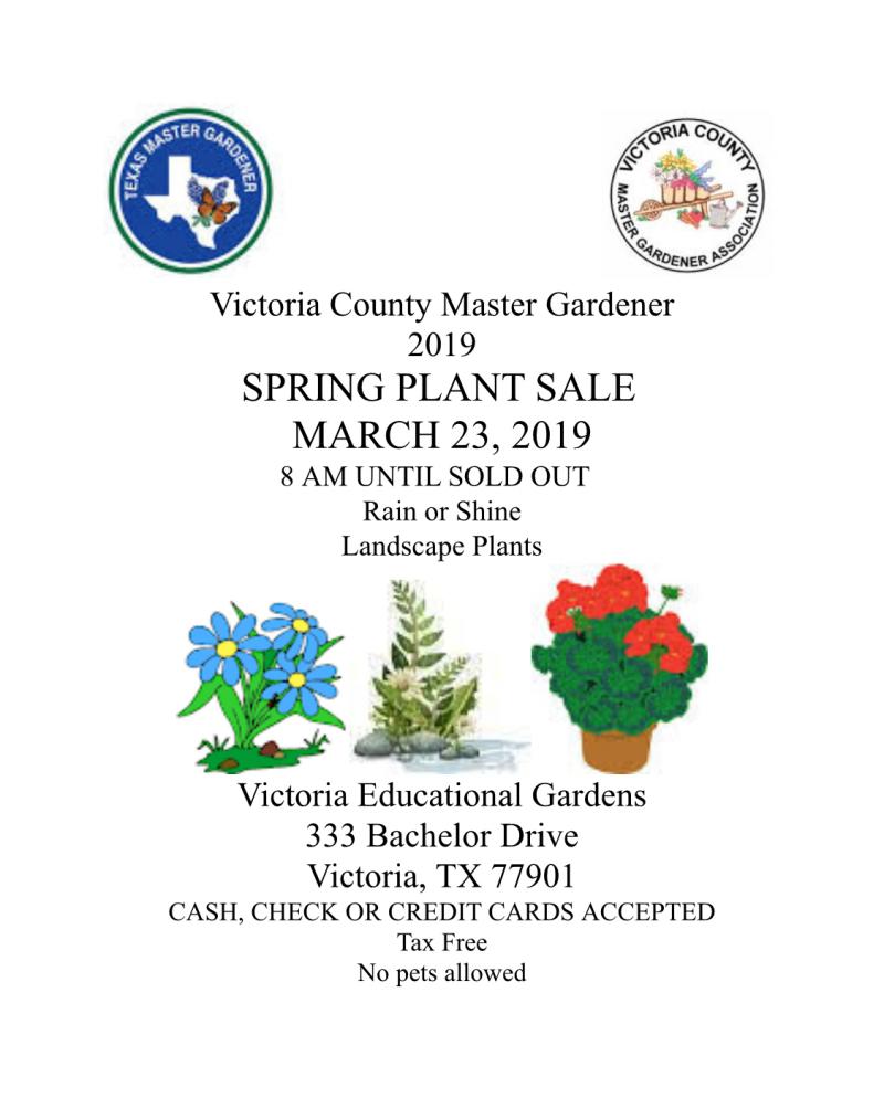 2019 VCMGA Plant Sale Flyer